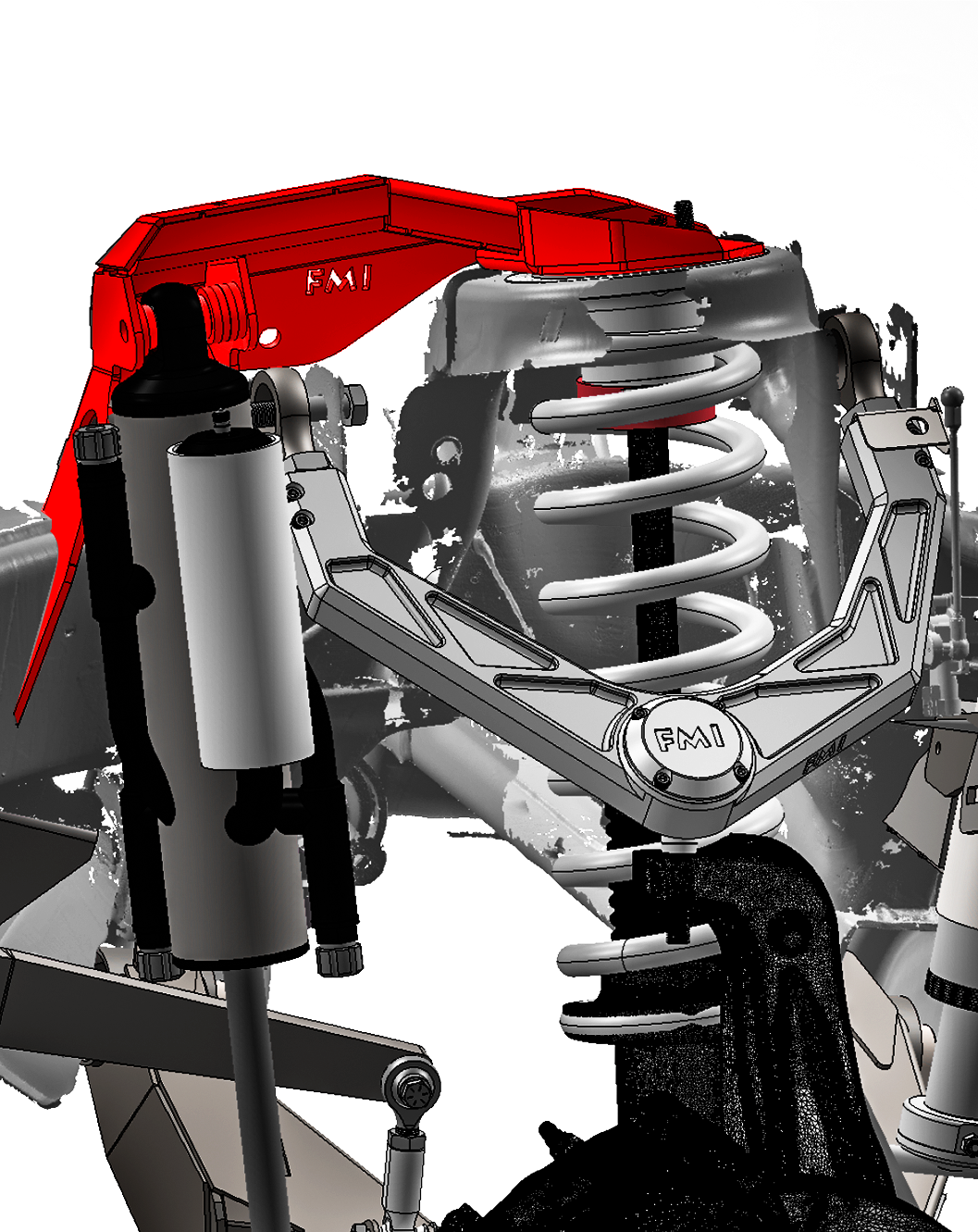 2021 -2024 Ram TRX Fabricated Front By-Pass Shock Mount Kit