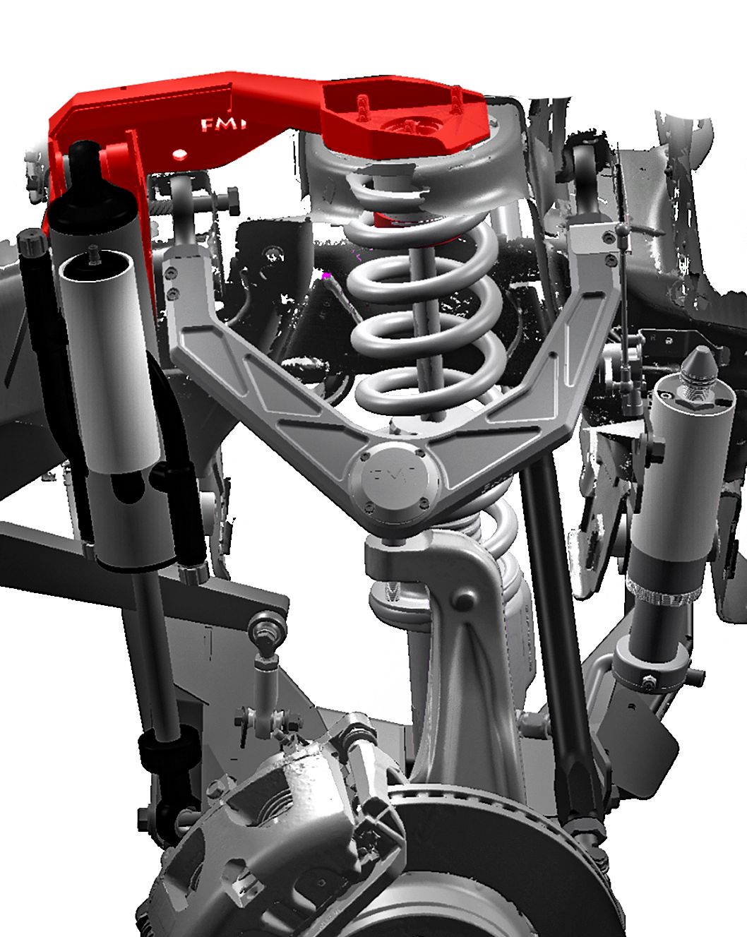 2021 -2024 Ram TRX Fabricated Front By-Pass Shock Mount Kit