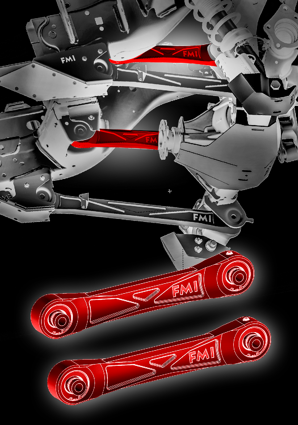 2024 Ranger Raptor - Rear Upper Billet Aluminum Suspension Arms with Ultra-Flex joints