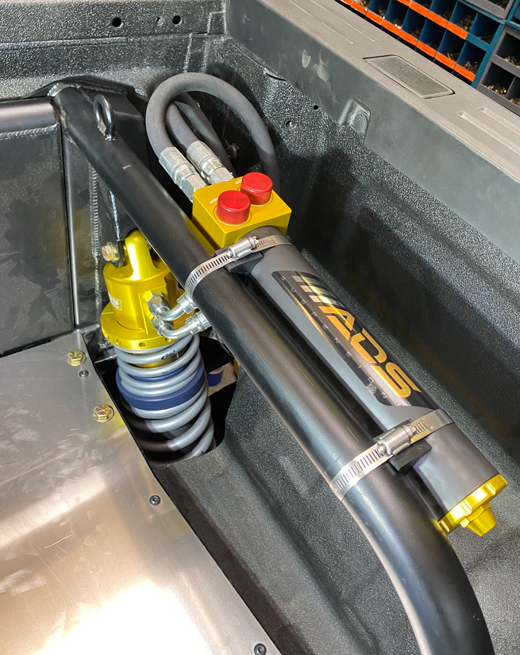 Ranger Raptor Rear Bed Organizer - Long Travel Rear Suspension Version