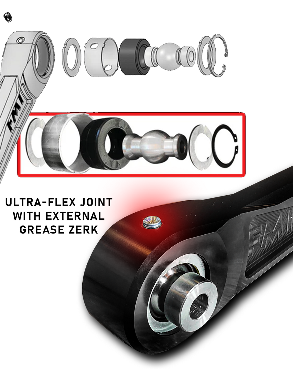 Toyota Tacoma (2024+) Billet Rear Lower Suspension Arms with Ultra-Flex Joints