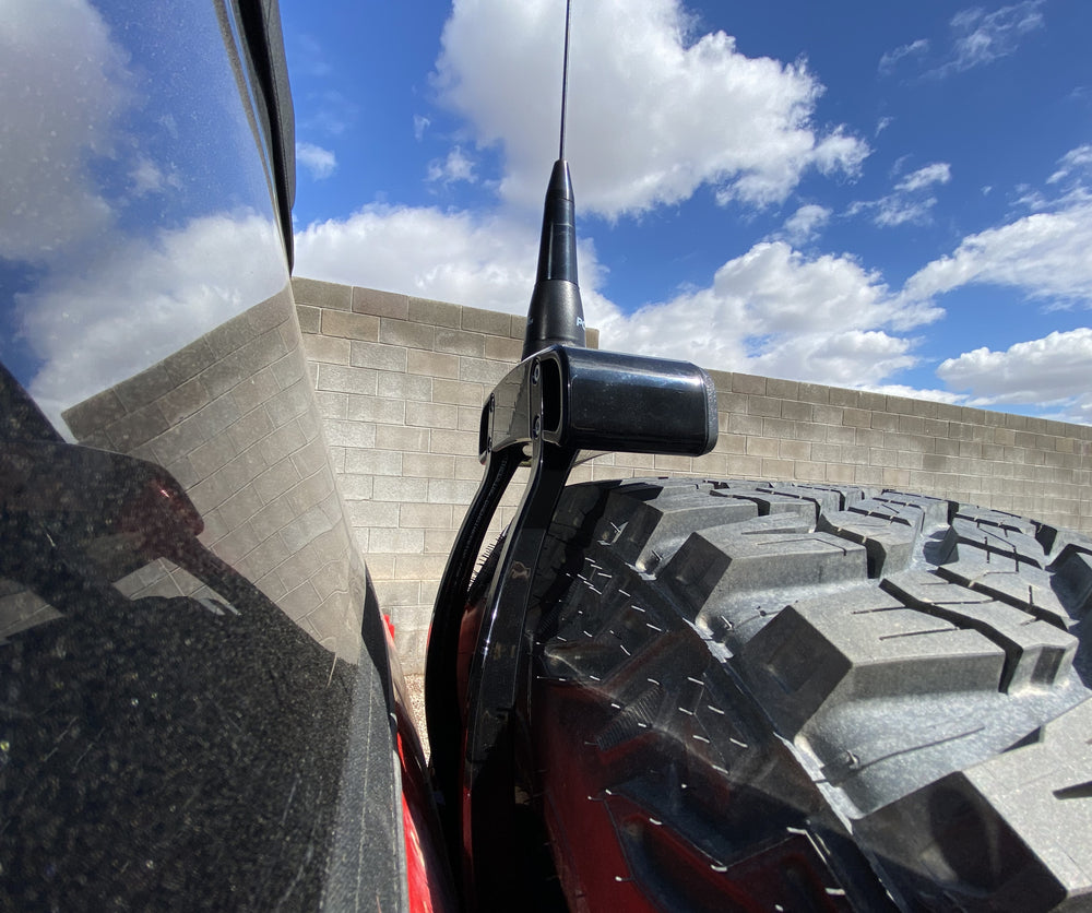 2021-25 Ford Bronco Third Brake Light Antenna Mount with 35"/37" tire by Bullet Proof Diesel