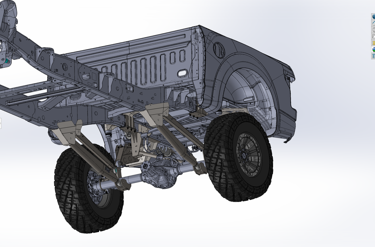 2015-up F150 Long Travel 5-Link Raptor Rear Suspension Conversion Kit for F150 and Gen 2 Raptors with 19 inches of travel