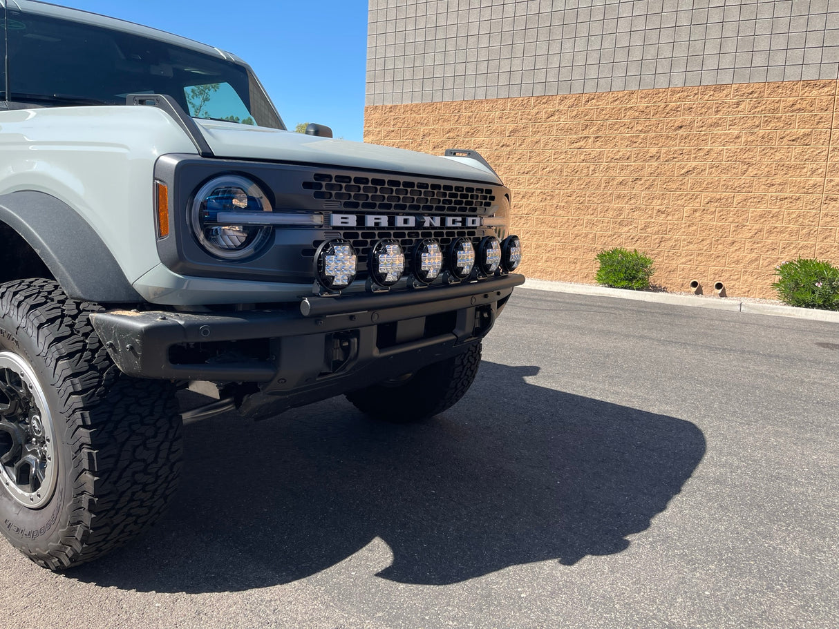 2021 and up Ford Bronco, Front Light Mount Kit for Stock Front Bumper