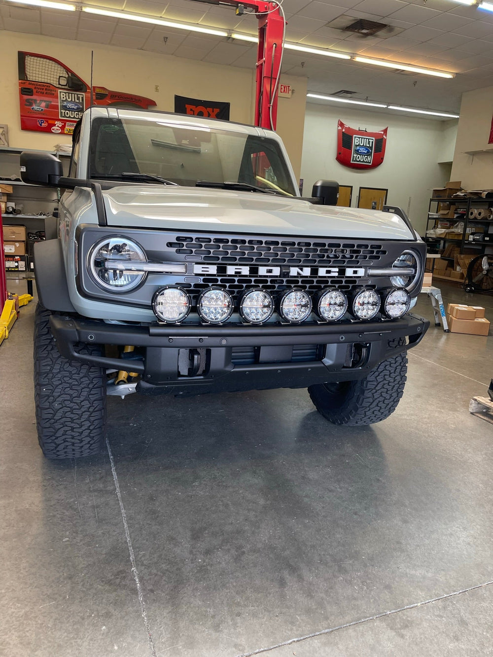 2022 and up Bronco Raptor, Front Light Mount Kit for Stock Bumper