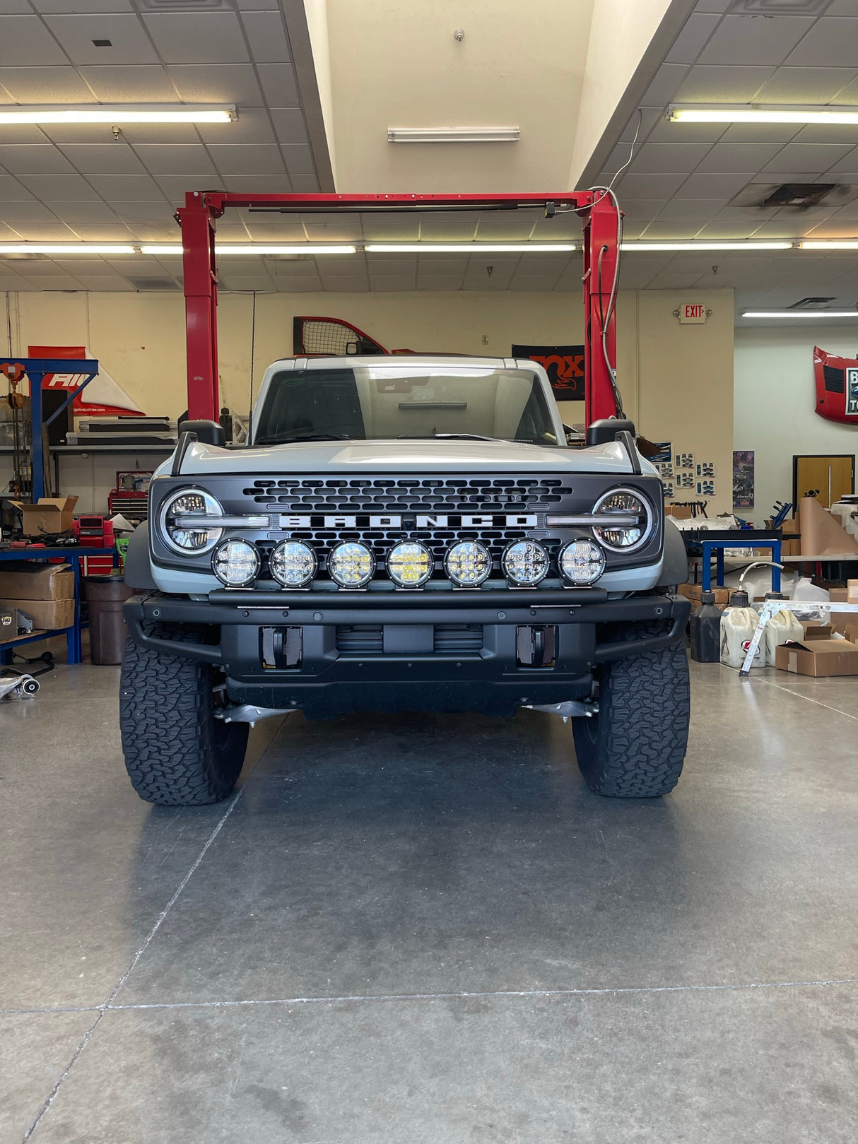 2021 and up Ford Bronco, Front Light Mount Kit for Stock Front Bumper