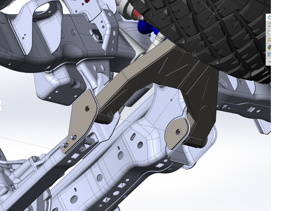 2010 - 2014 Gen 1 Raptor - Lower Arm Slot Delete Weld In Plate Kit