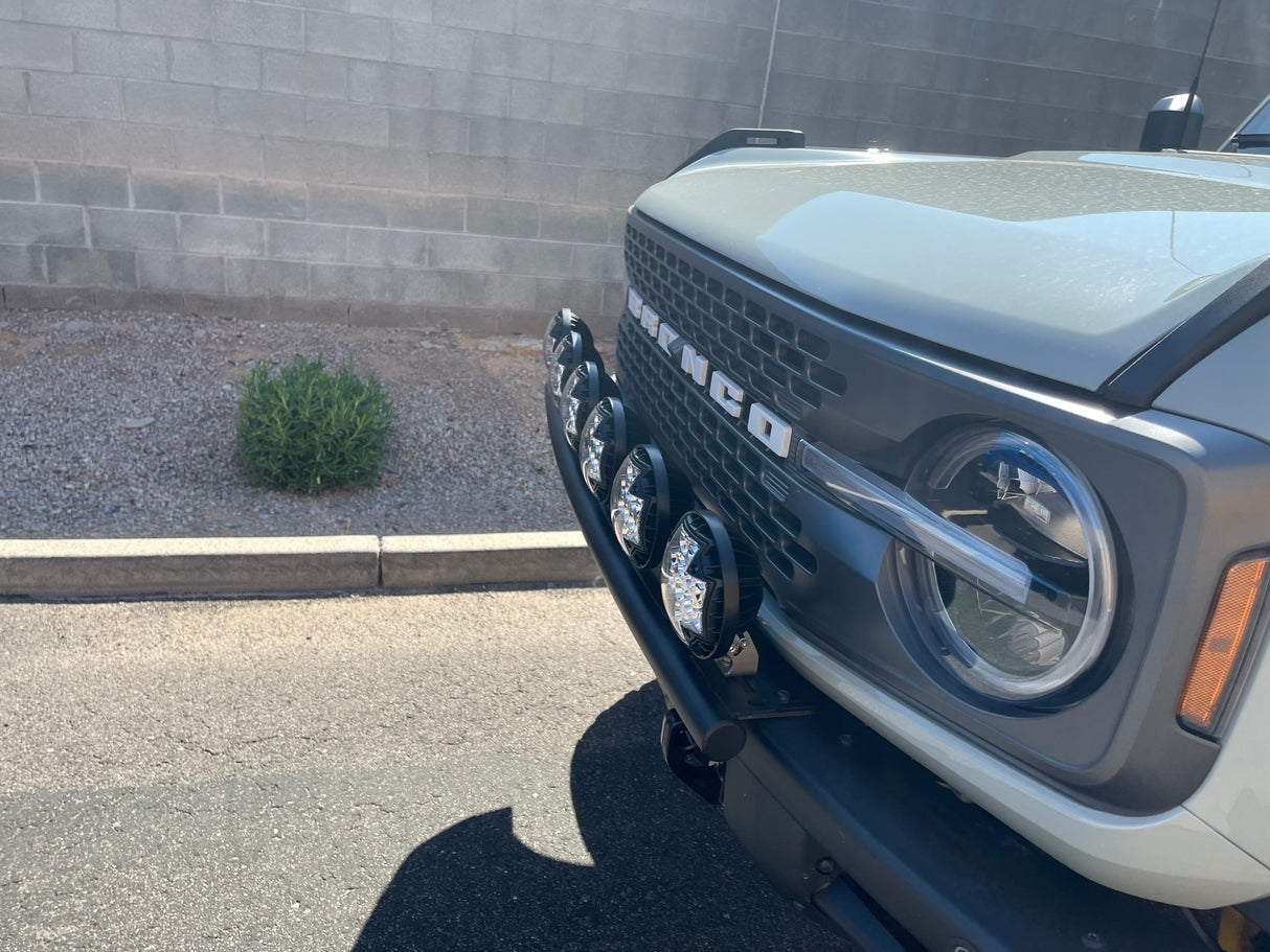 2021 and up Ford Bronco, Front Light Mount Kit for Stock Front Bumper