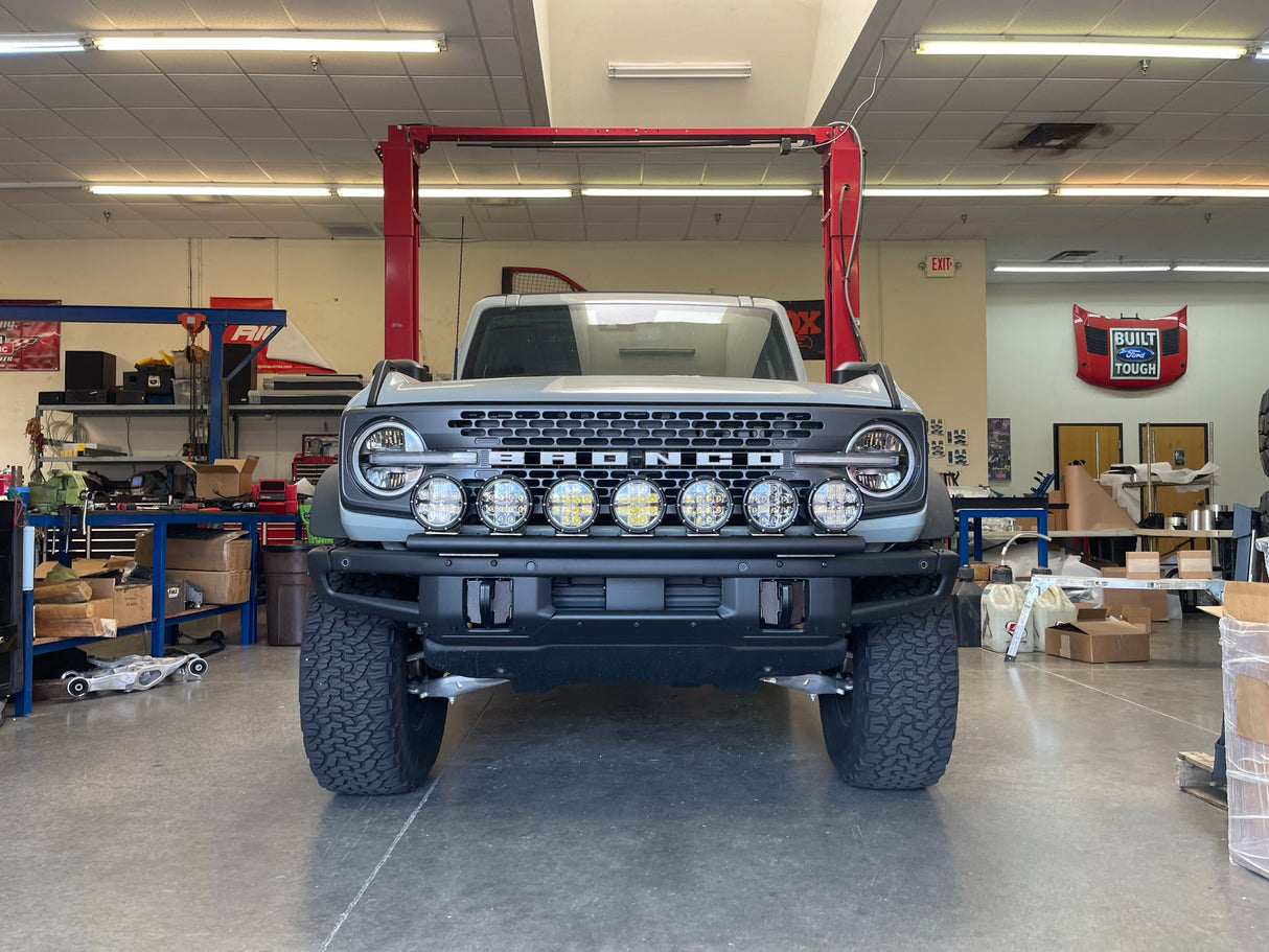 2021 and up Ford Bronco, Front Light Mount Kit for Stock Front Bumper