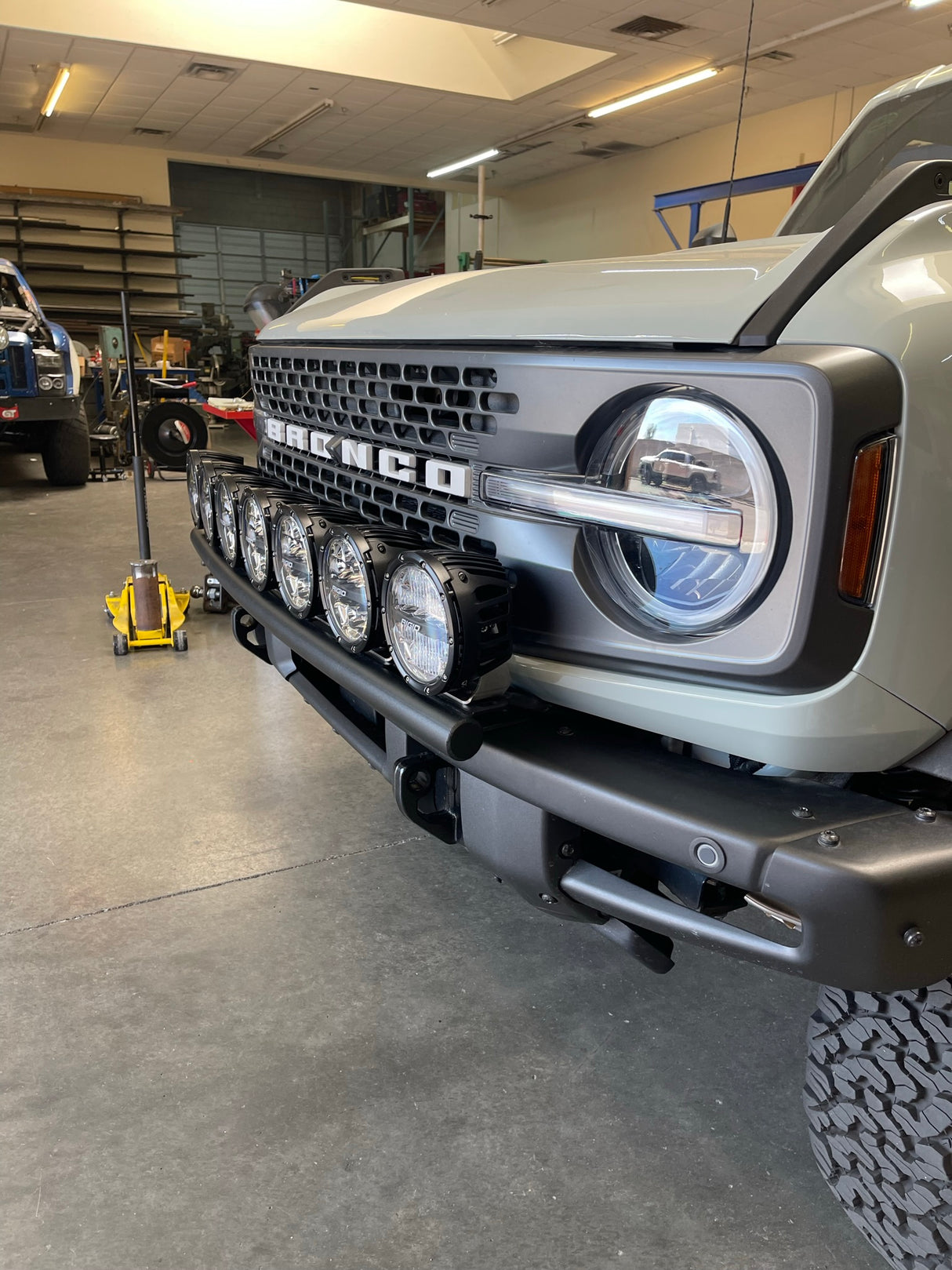 2021 and up Ford Bronco, Front Light Mount Kit for Stock Front Bumper
