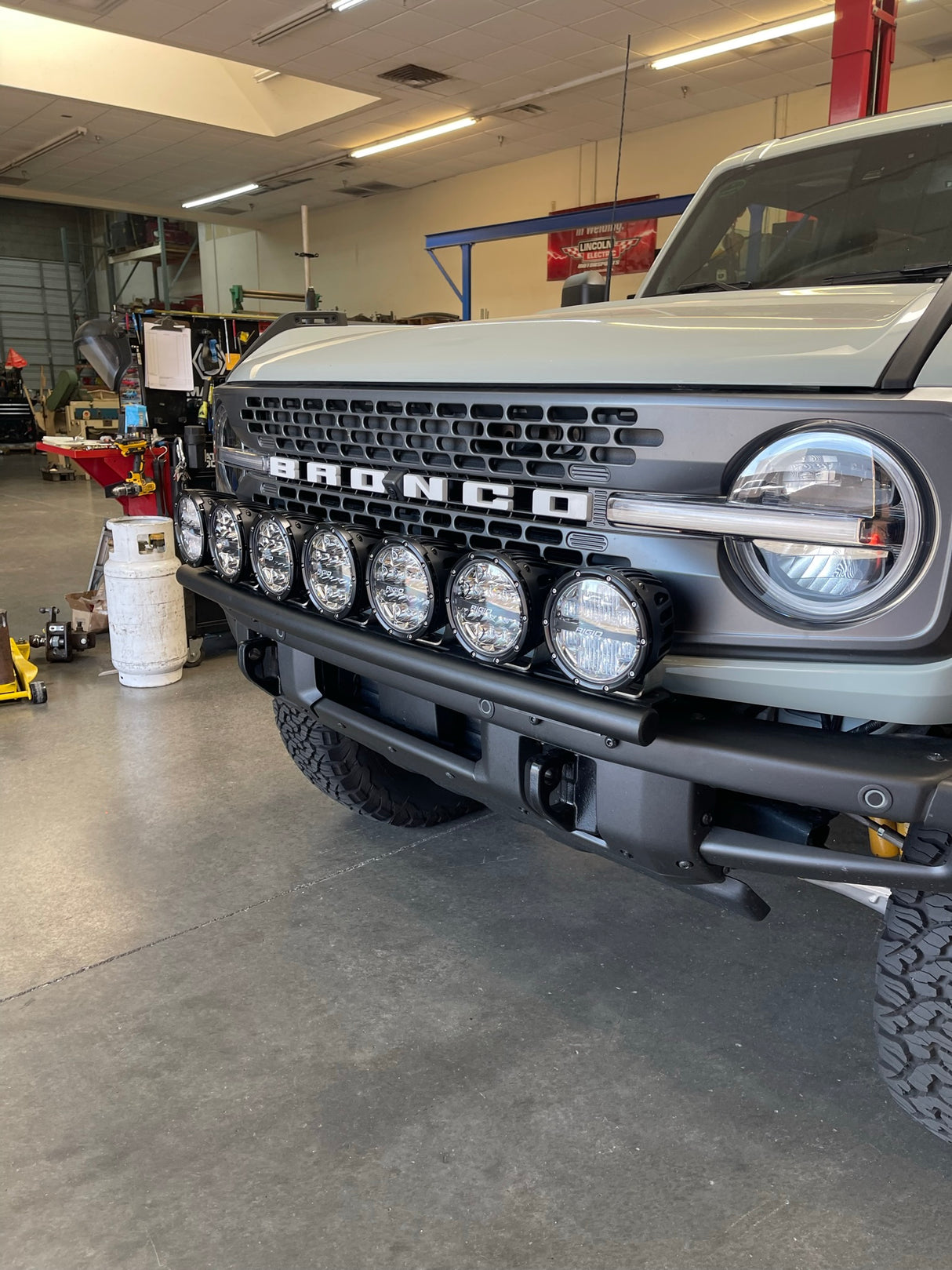 2021 and up Ford Bronco, Front Light Mount Kit for Stock Front Bumper
