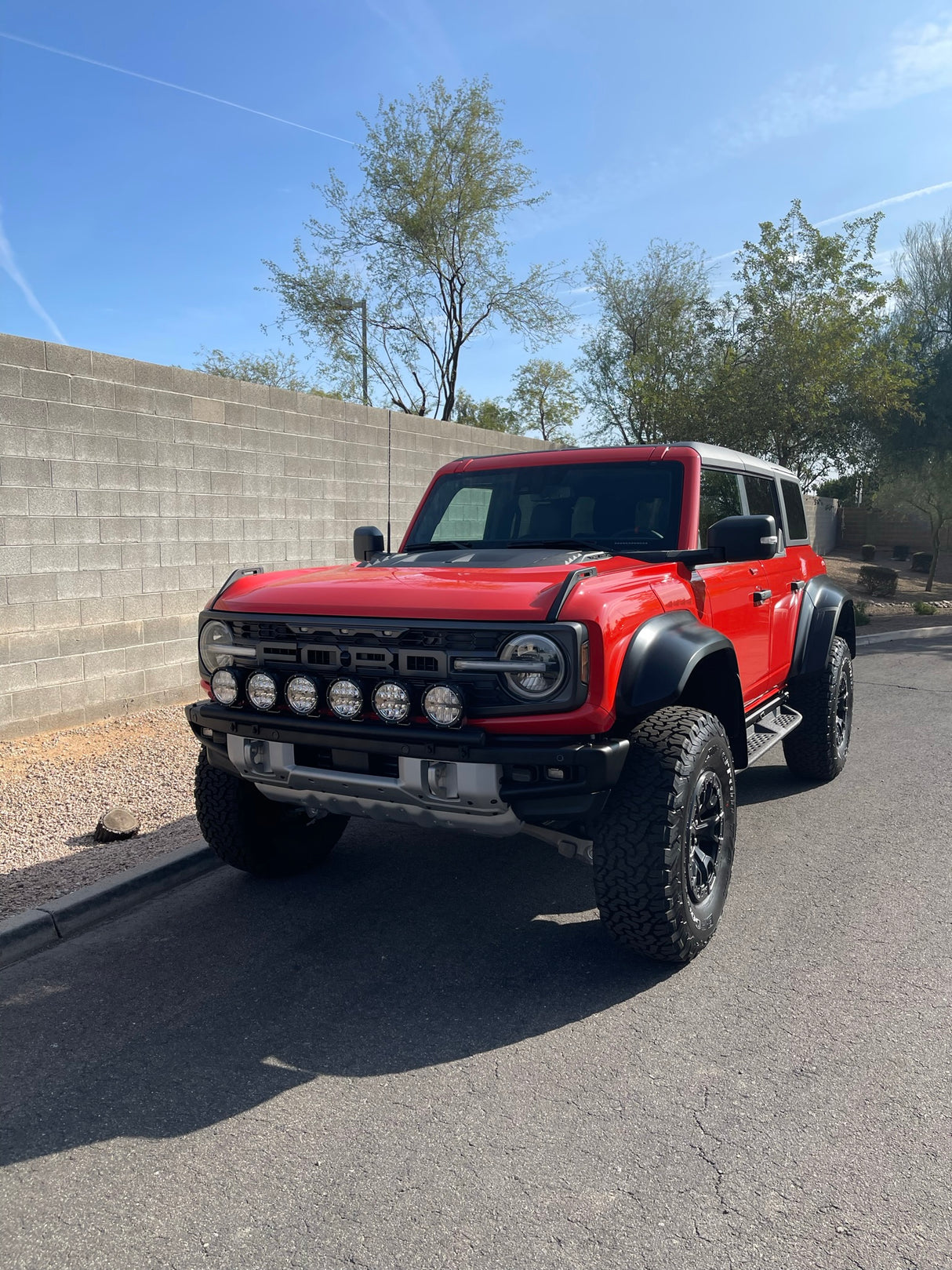 2022 and up Bronco Raptor, Front Light Mount Kit for Stock Bumper