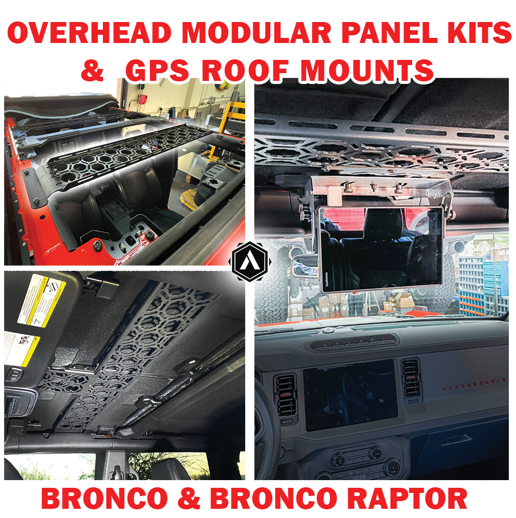 Kit Frame Panel Overhead Modular Panel Kits & GPS Roof Mounts by Adapt-A-Panel (Bronco ...