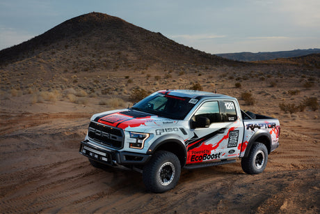 The Gen 2 Raptor R race truck was shot in Parker Arizona just before the first race at the Baja 1000 and showcased the new Raptor Parts Upgrades