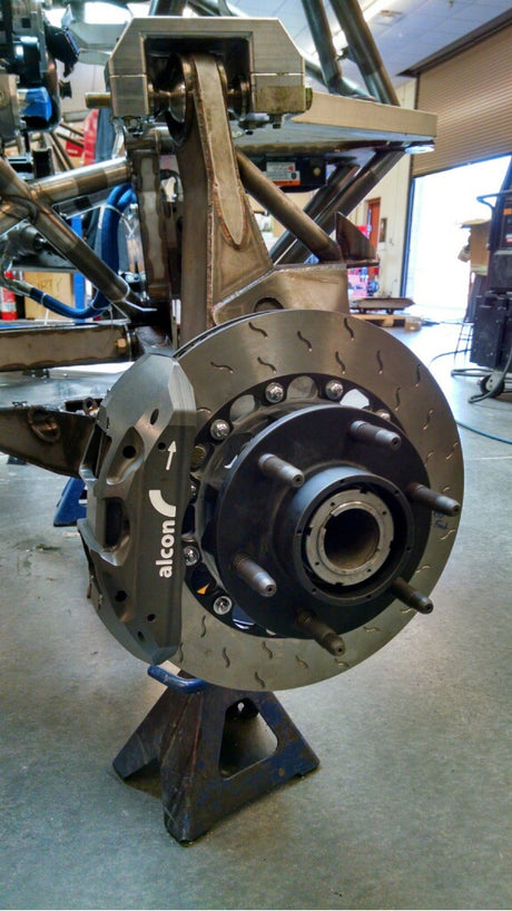 Alcon brakes were selected for the Foutz Motorsports race truck program and this solution was engineered into the vehicle from the start.