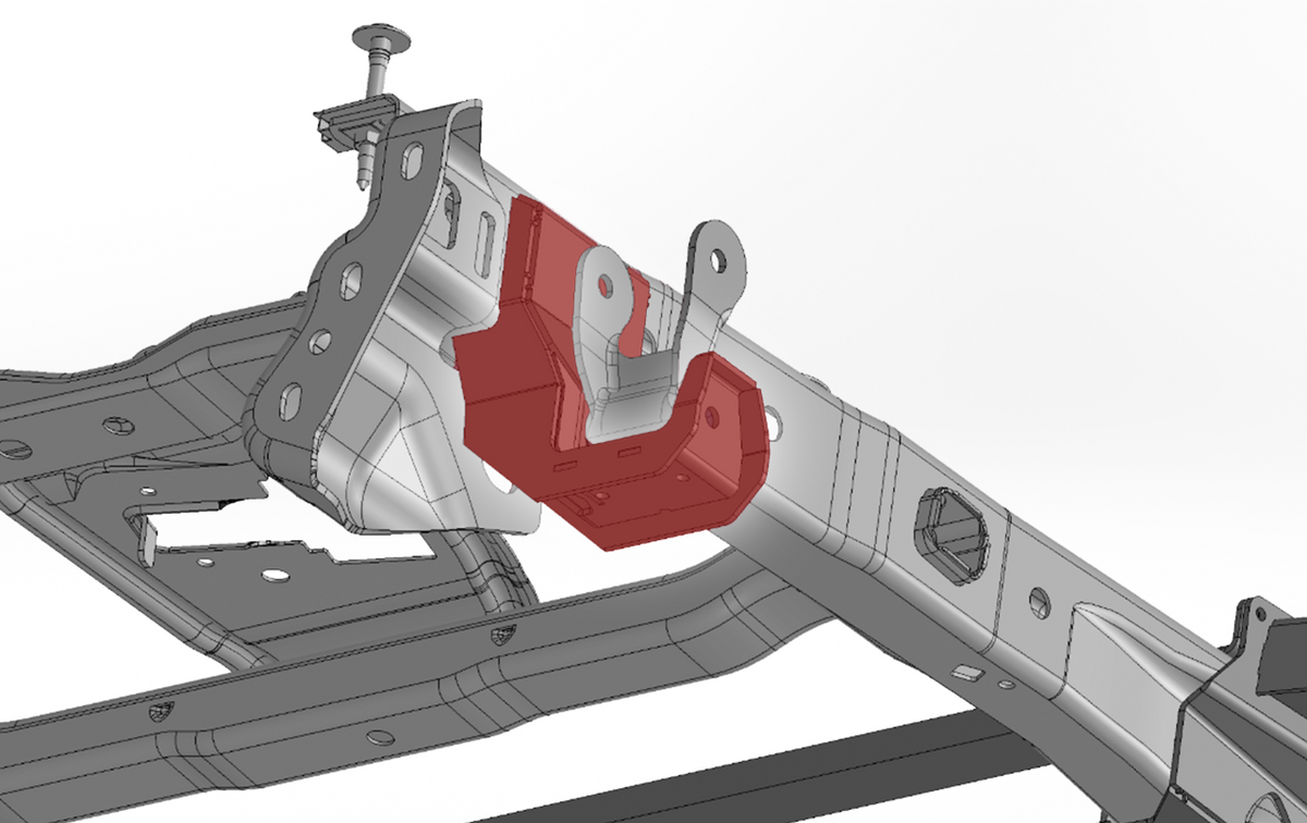 Gen 1 Raptor Fabricated Rear Shackle Hanger - stock location – Foutz ...
