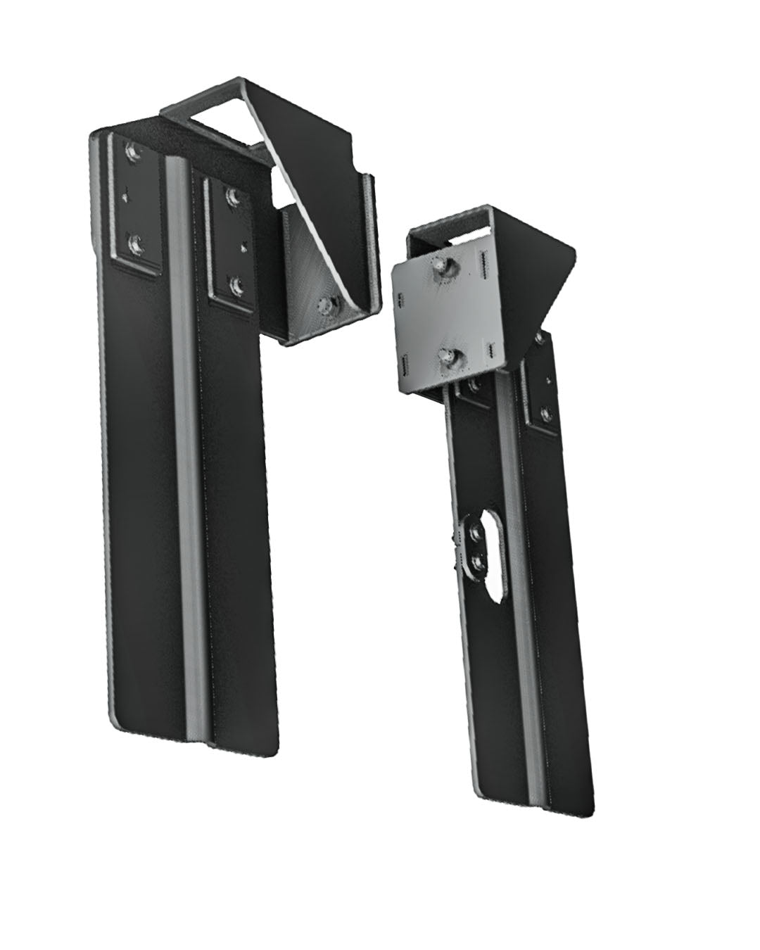 Ford F-150 Raptor Gen 1 rear shock mud flaps featuring driver side e-brake cable cutout and reinforced backing plate