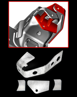 Gen 2 Raptor 2017-2018 rear shock mount reinforcement with limit strap tab