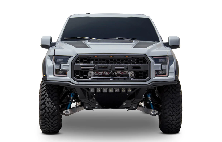 White Raptor R With Add Bumpaer 2017-2020 FORD RAPTOR PRO CUT FRAME FRONT BUMPER by ADD Offroad – Foutz ...