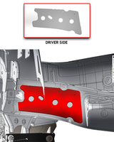 driver side Front Frame Reinforcement Plate for Gen 2 Raptor 