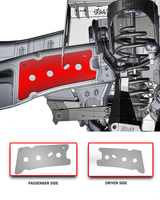 2017–2020 Gen 2 Raptor Front Frame Reinforcement Plates for driver and passenger side