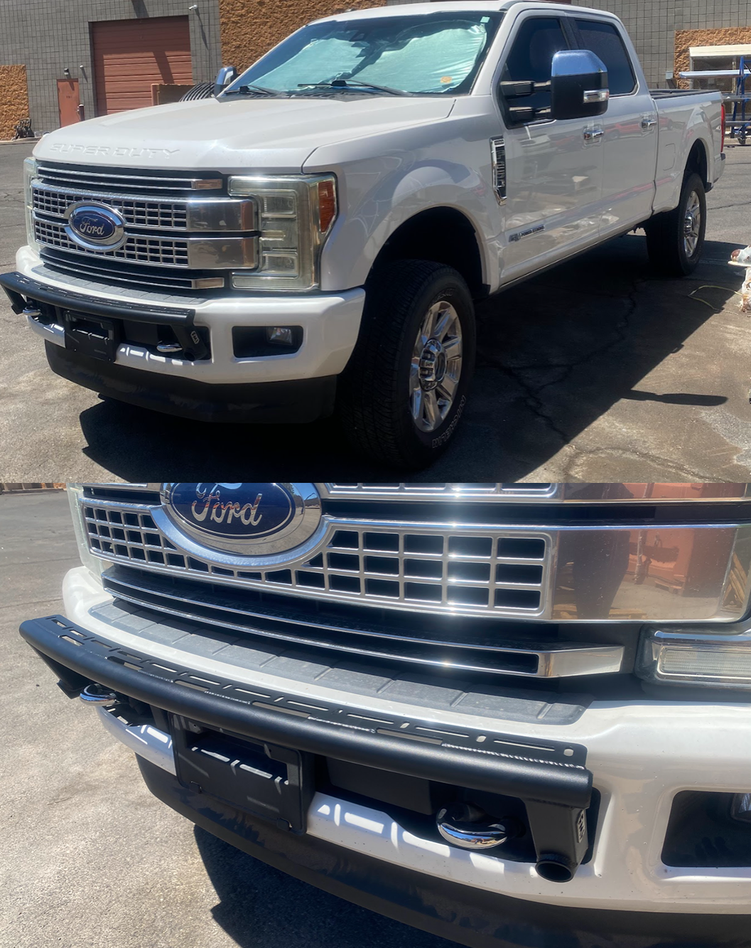 2017 and up Ford F-250 Super Duty Front Light Mount Kit (Stock Bumper)