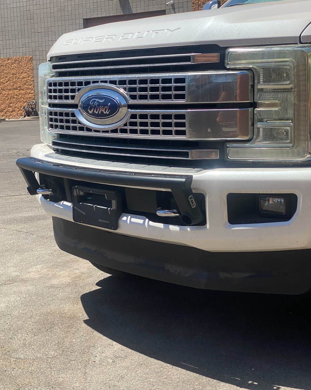 2017 and up Ford F-250 Super Duty Front Light Mount Kit (Stock Bumper)