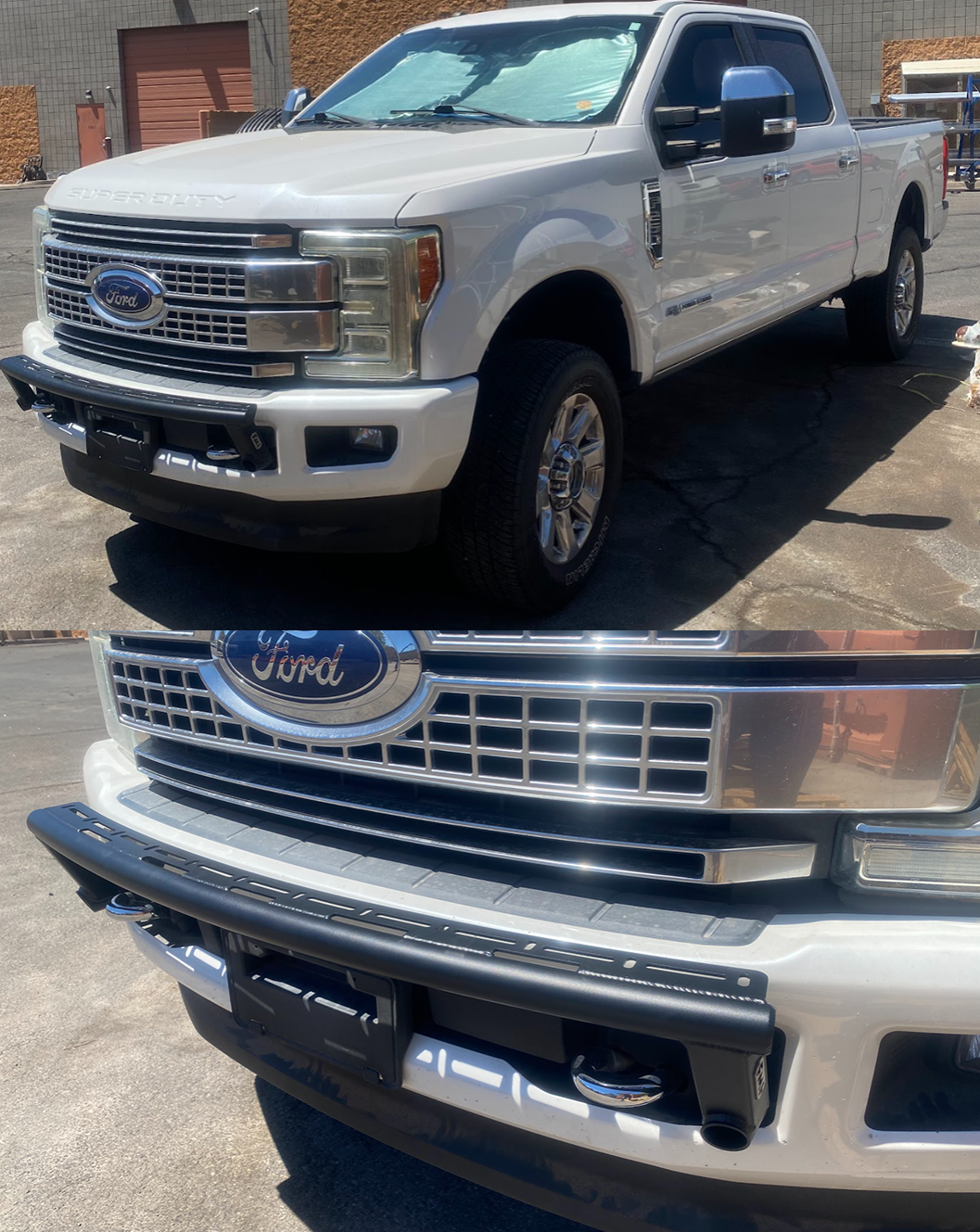 2017 and up Ford F-250 Super Duty Front Light Mount Kit (Stock Bumper)
