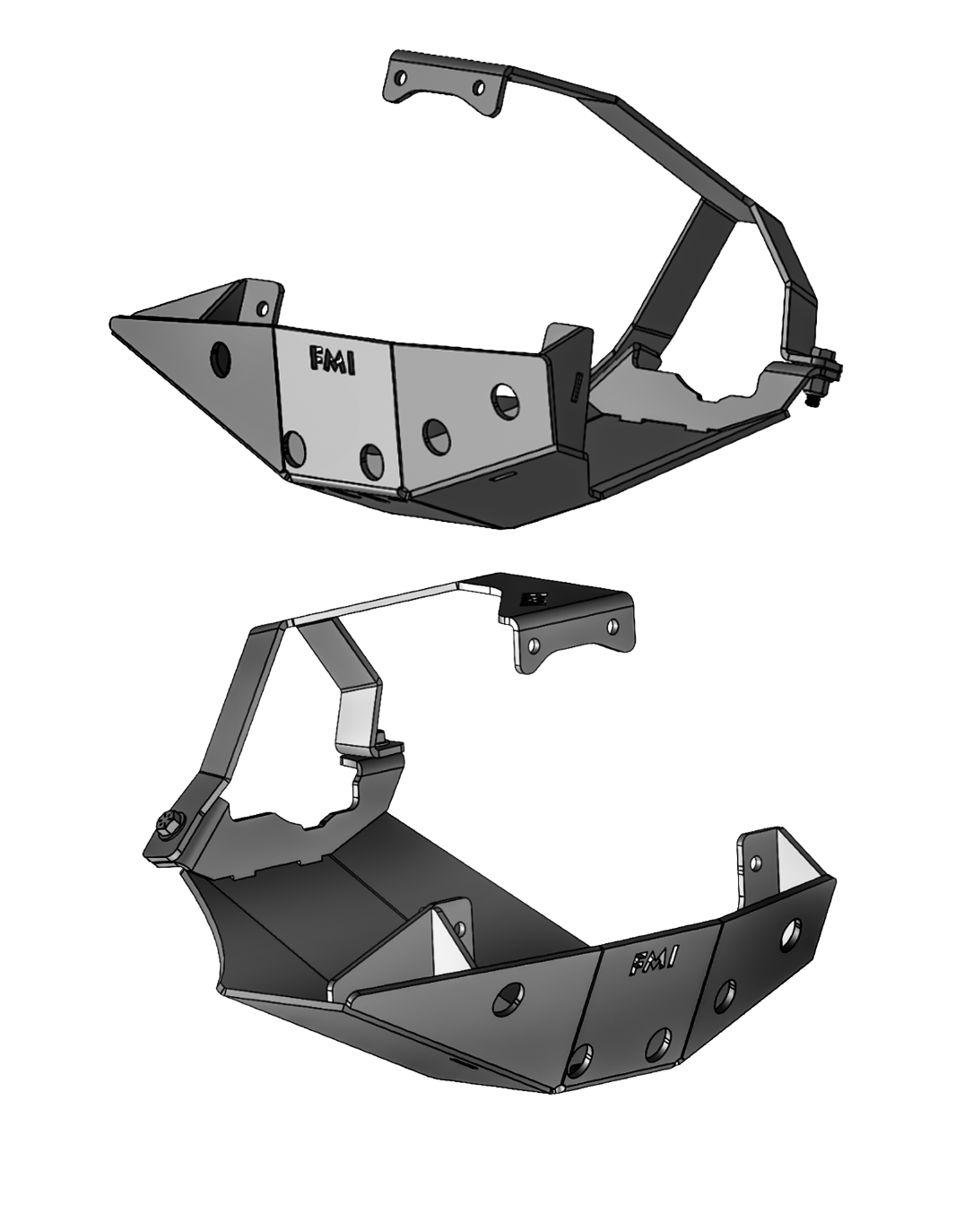2017+ Super Duty Front Differential Skid Plate, Dana M256 Front Axle