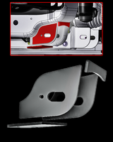 Foutz Motorsports lower control arm pocket reinforcement gusset kit for 2017-2026 Ford Raptor