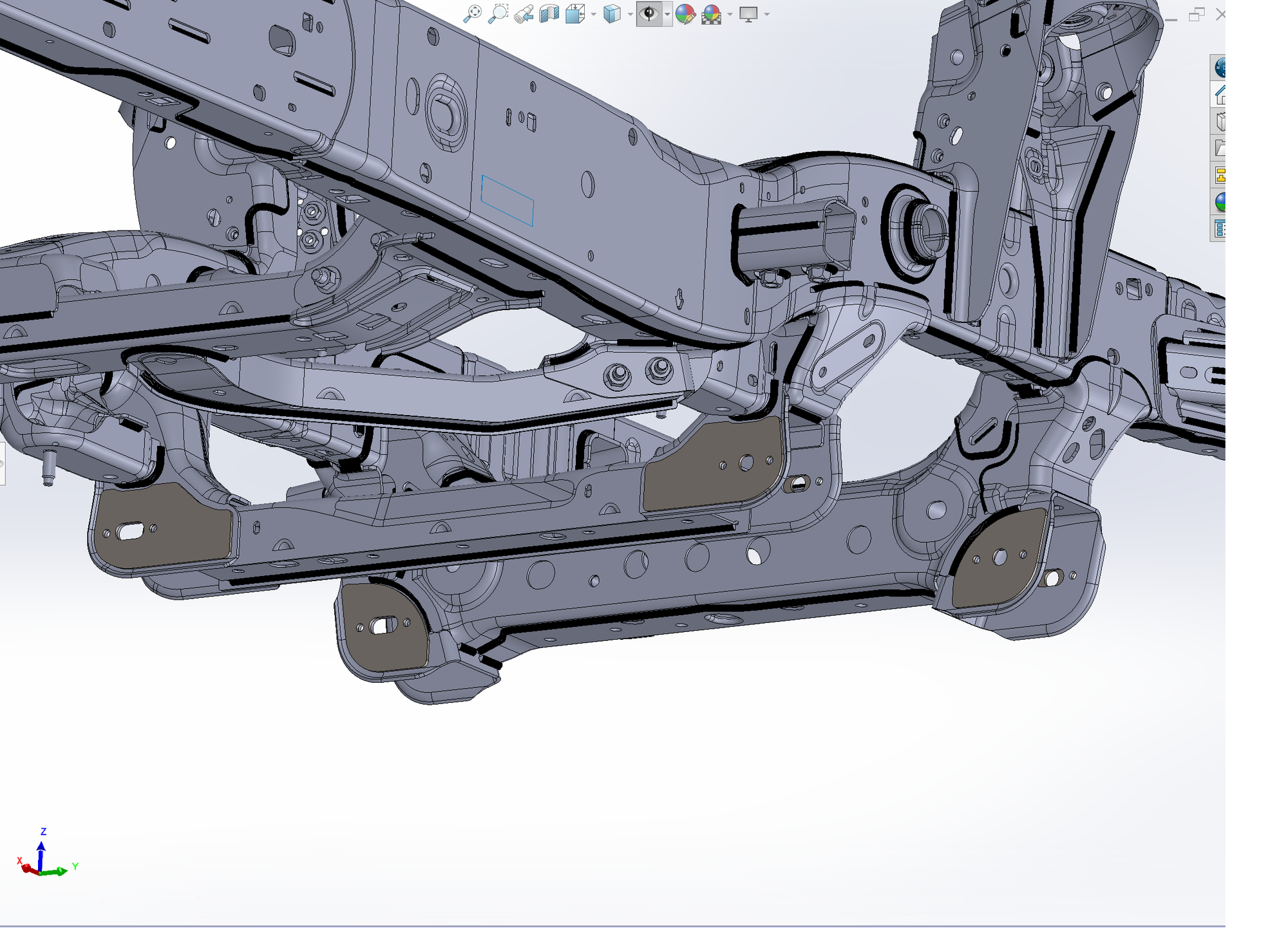 2022 - Up Bronco Raptor Lower Arm Pivot Gusset kit - with fixed holes - Slot Delete kit