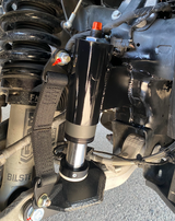 passenger side of a Front Limit Strap with Bump Stop Stock on a 2021-2024 Ram TRX 
