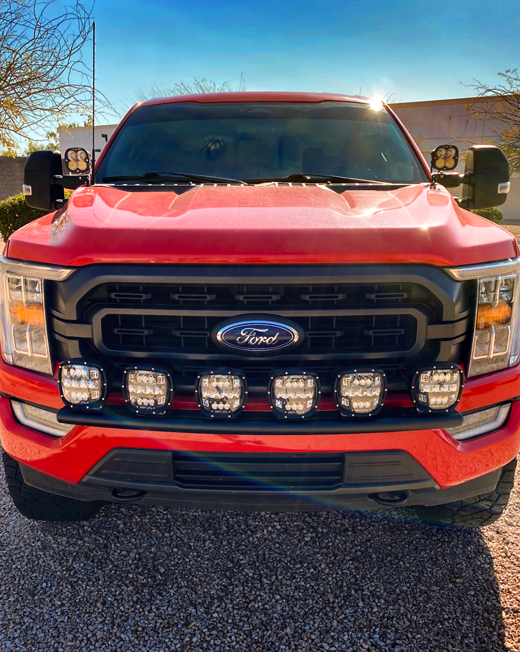 (2021-2023) Ford F150 Front Light Mount - (Stock Bumper)