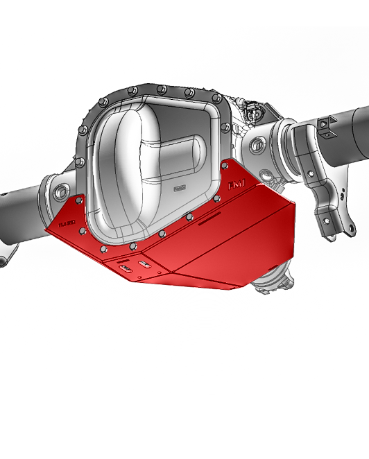 2023+ Super Duty Rear Differential Skid Plate, Sterling 11.6 Rear Axle