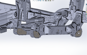 2024 - Up Ranger Raptor Lower Arm Pivot Gusset kit - with fixed holes - Slot Delete kit