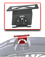 Front license plate mount installed on a 2024+ Ford F-150