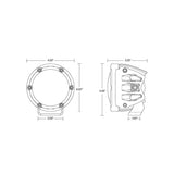 Rigid Industries - 360-Series RGBW 4 Inch Drive Optic with RGBW Backlight Pods