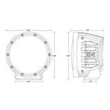 Rigid Industries - 360-Series RGBW 6 Inch Spot Optic with RGBW Backlight Pods - Pair