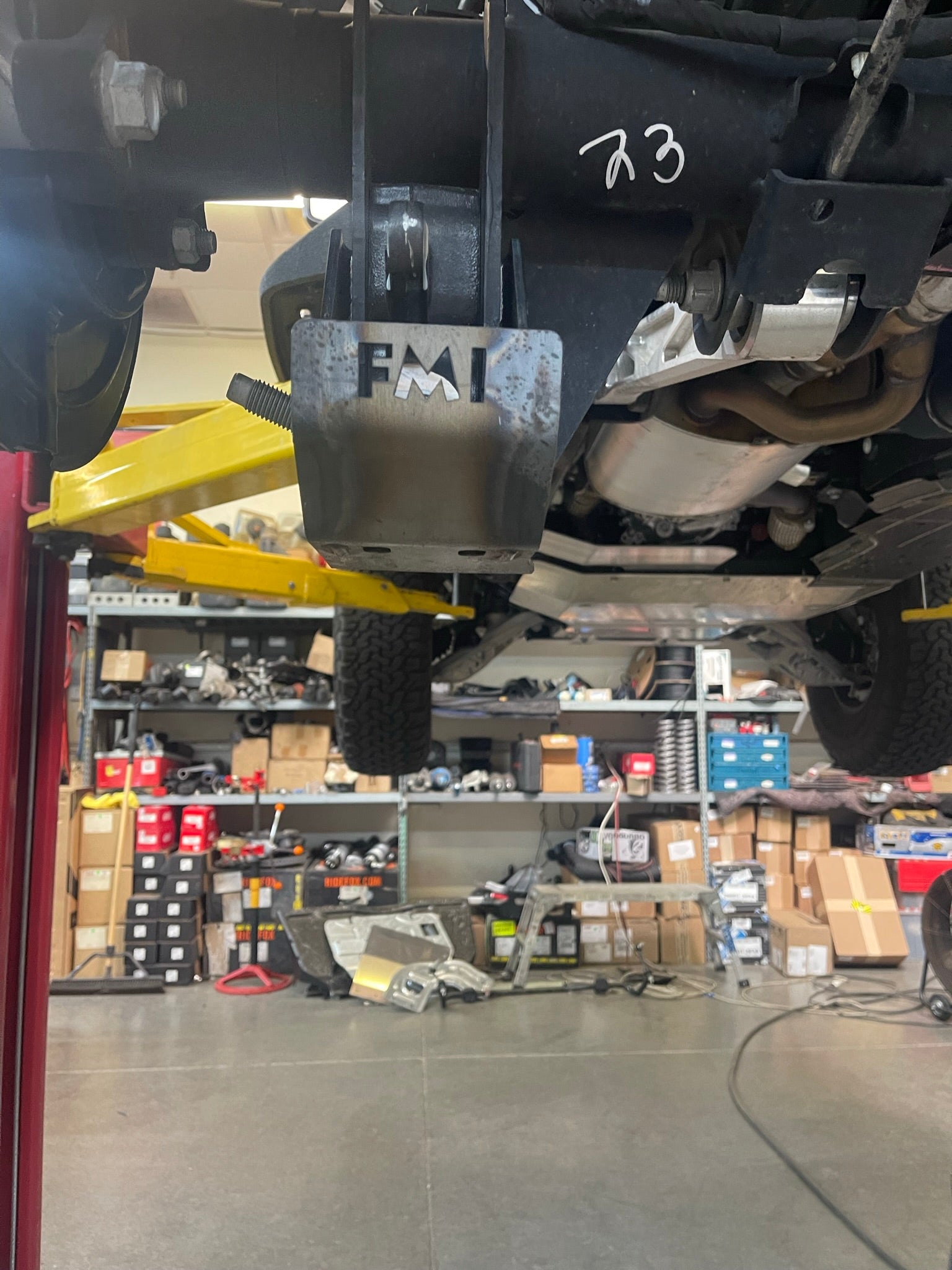 2022 - UP Bronco Raptor Rear shock skid kit - Foutz Motorsports LLC