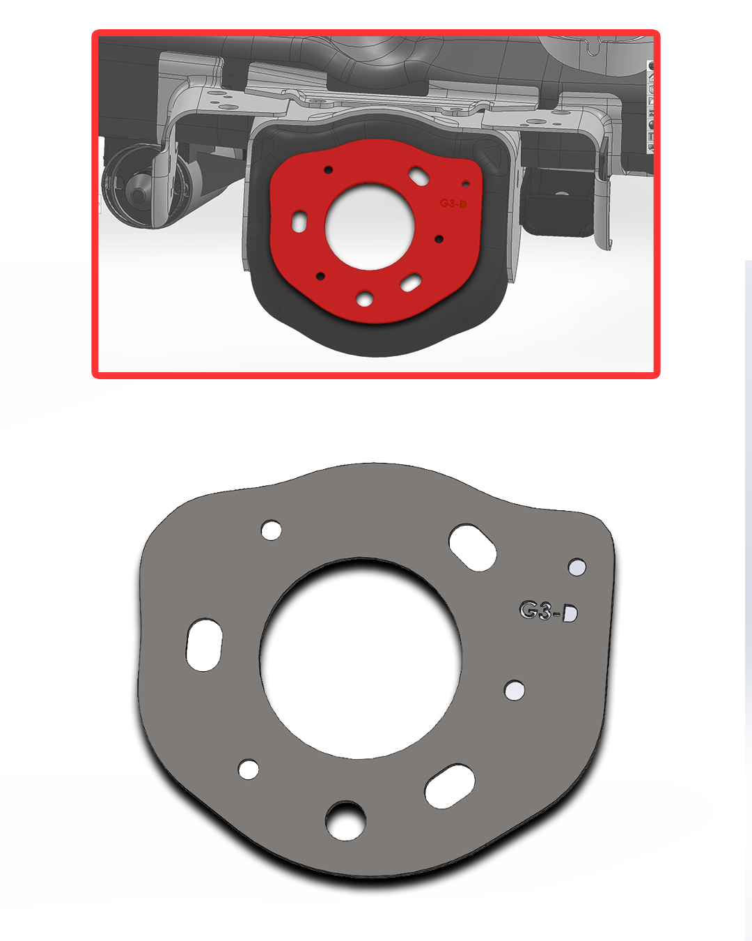 2021+ Gen 3 Raptor Coil Bucket Reinforcement Plate Kit