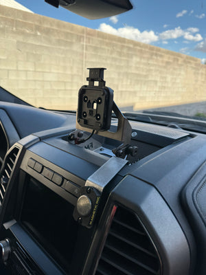 2017-2020 F150 and Raptor Center Dash Fold Down GPS mount-Garmin TREAD XL