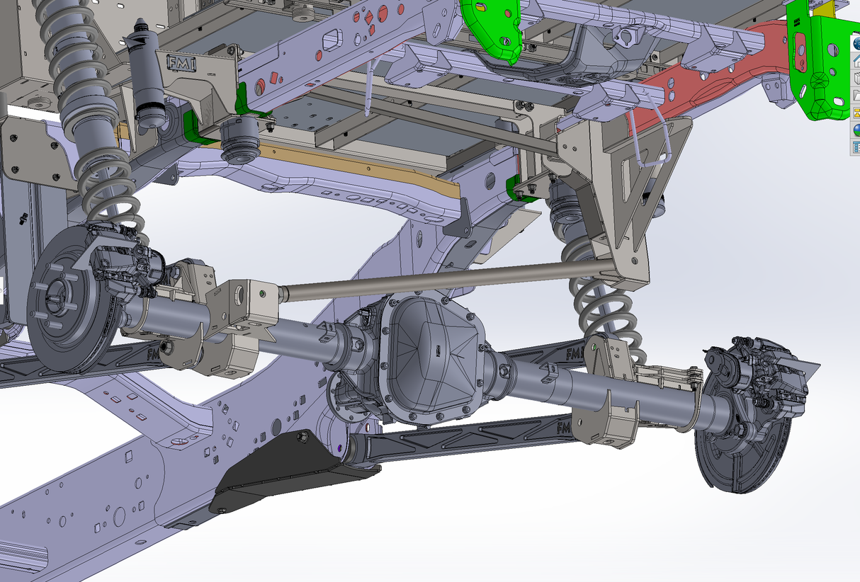 2021-2025 Gen 3 Raptor Panhard Bar Rear Frame Mount - Long Travel Suspension Version