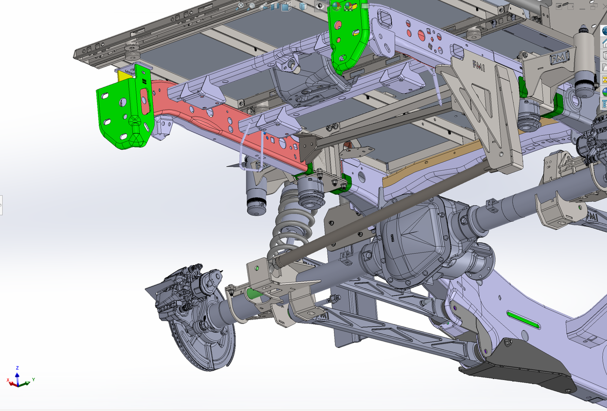 2021-2025 Gen 3 Raptor Panhard Bar Rear Frame Mount - Long Travel Suspension Version