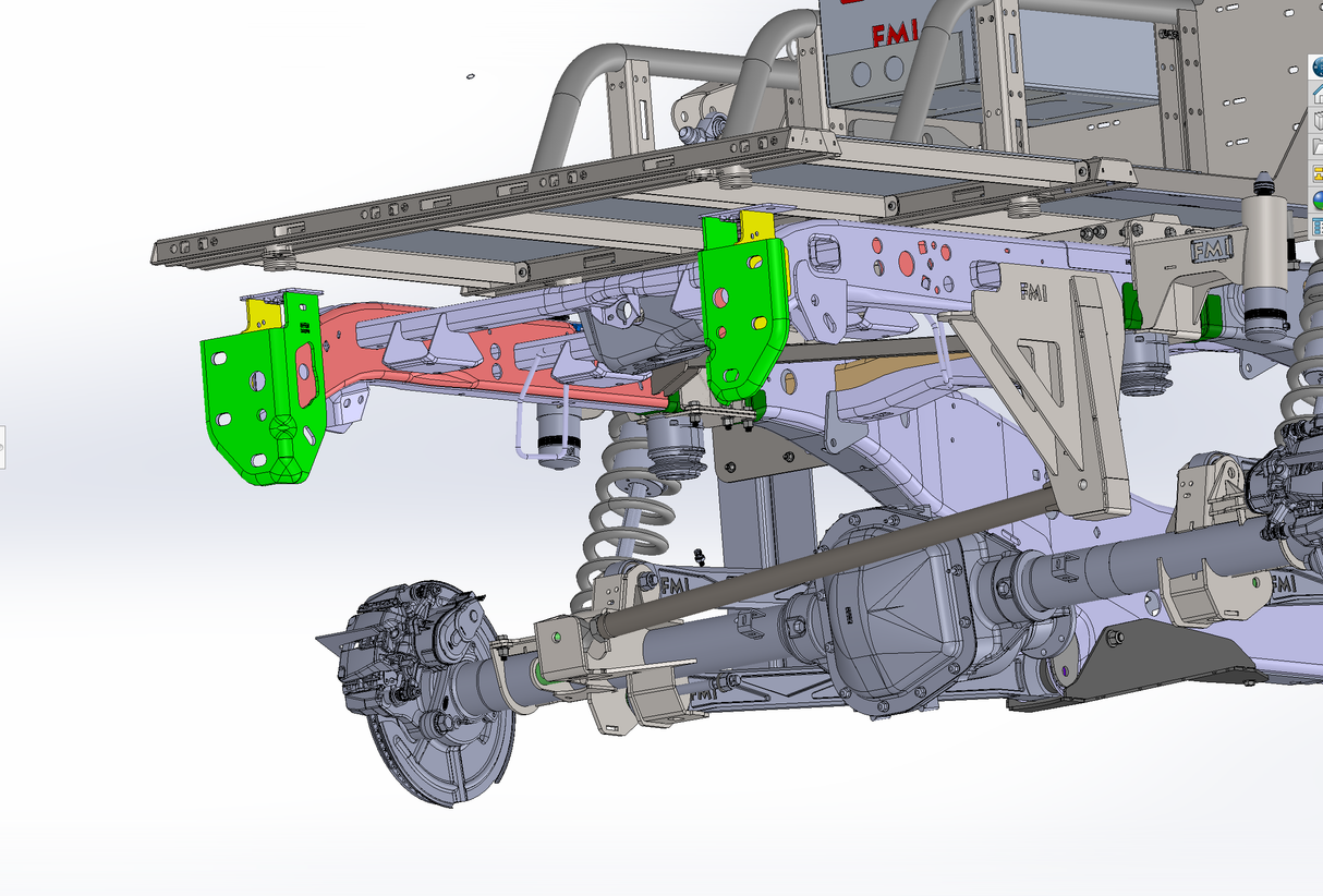 2021-2025 Gen 3 Raptor Panhard Bar Rear Frame Mount - Long Travel Suspension Version