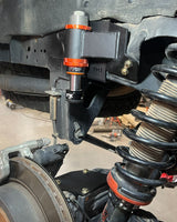 Ranger Raptor rear bump stop kit installed on rear suspension