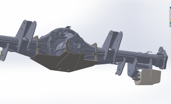 2024 Ranger Raptor Rear Differential Skid Plate - Foutz Motorsports LLC