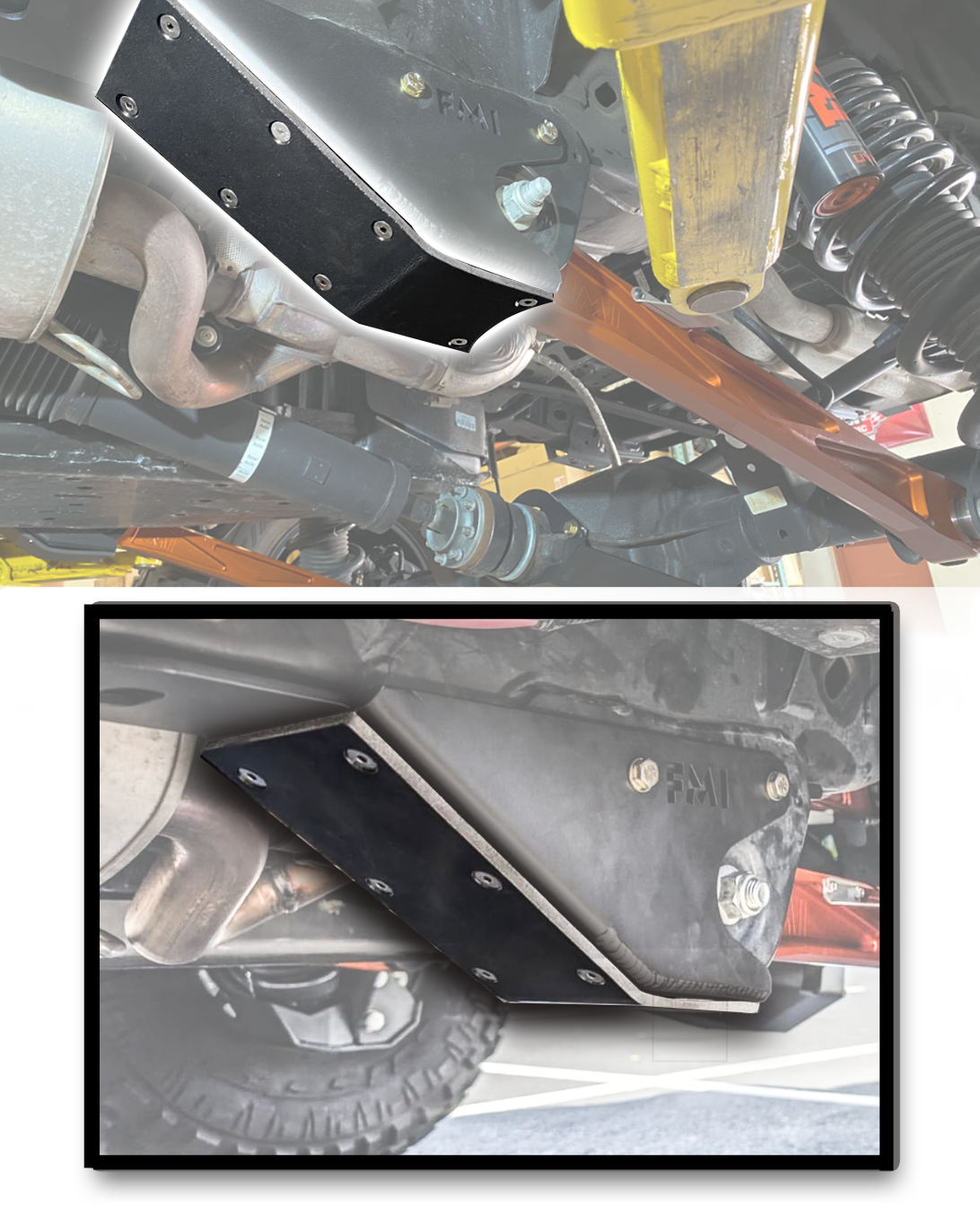 Replacement HDPE Skid for Rear Lower Arm Guards - Bronco Raptor (pair)