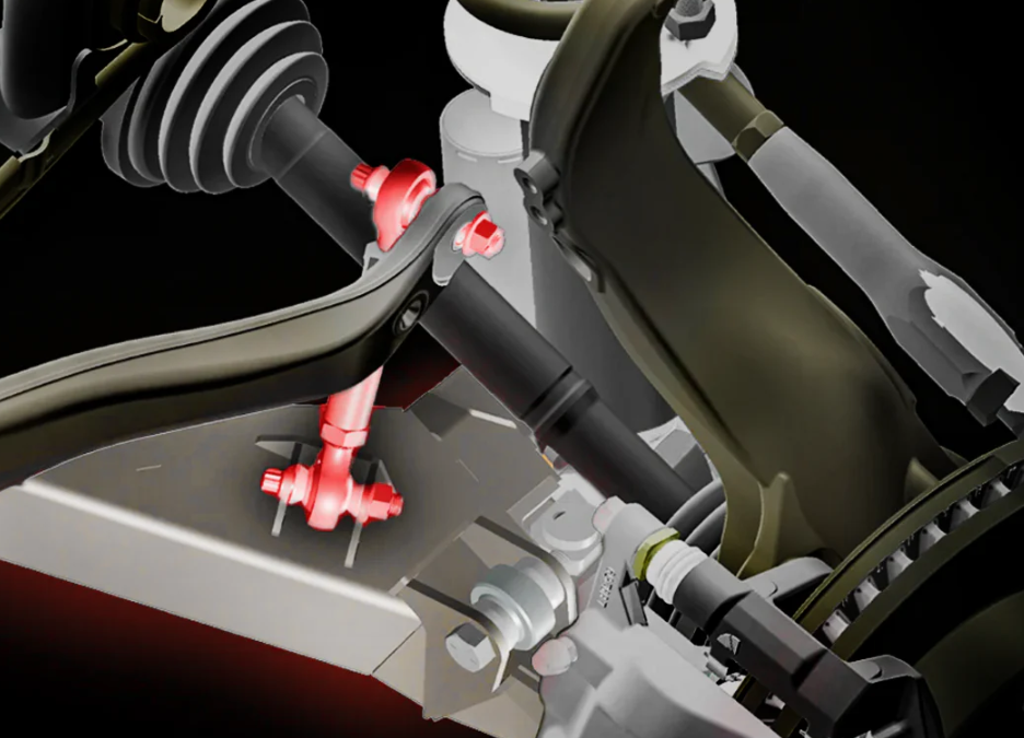 Sway Bar Linkage - Ranger Raptor Fabricated lower to Foutz Motorsports Sway Bar kit