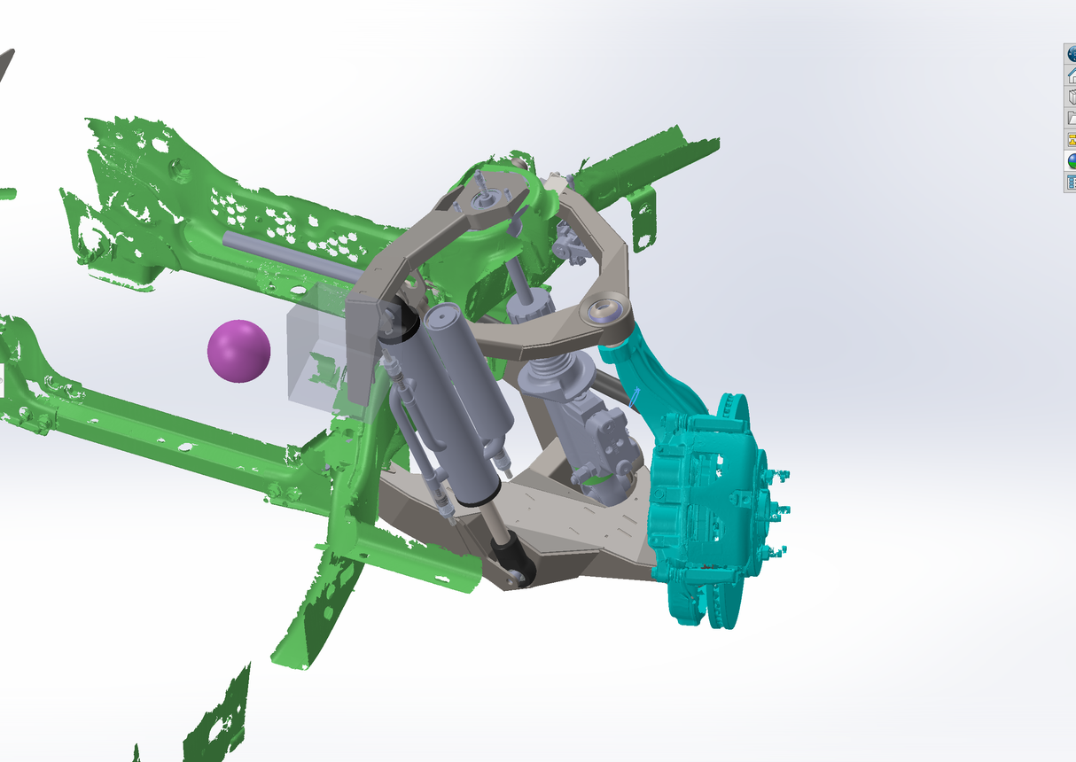 RHO Stock Length Fabricated Replacement Lower A-Arm kit