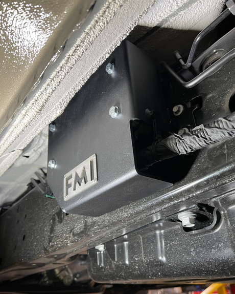 Active Suspension Control Module Protective Guard installed on ranger raptor